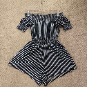 Miss Behave Girls stripped romper size 14